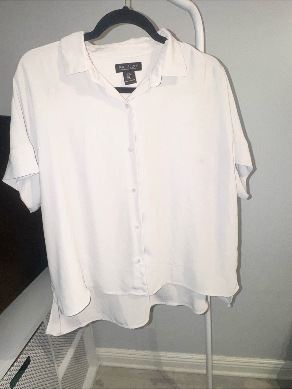 Rachel Zoe Short-Sleeve Button-Front Casual Shirt